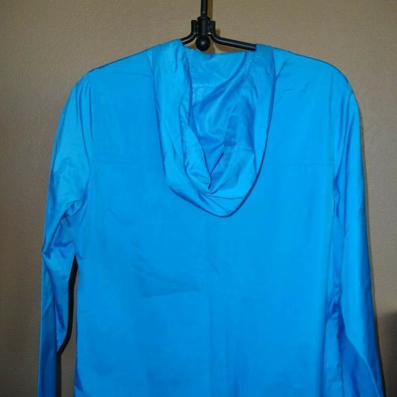 NEW Eddie Bauer Jacket Blue Size S Lightweight Motion Storm Rain Hood Zip NWT - Picture 5 of 6